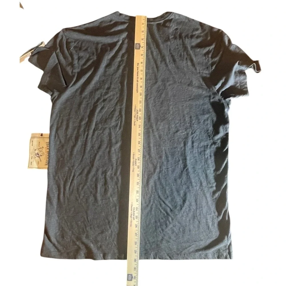 True‎ Religion Mens Black Cracked TRUE Graphic V-Neck T-Shirt XXL New NWT